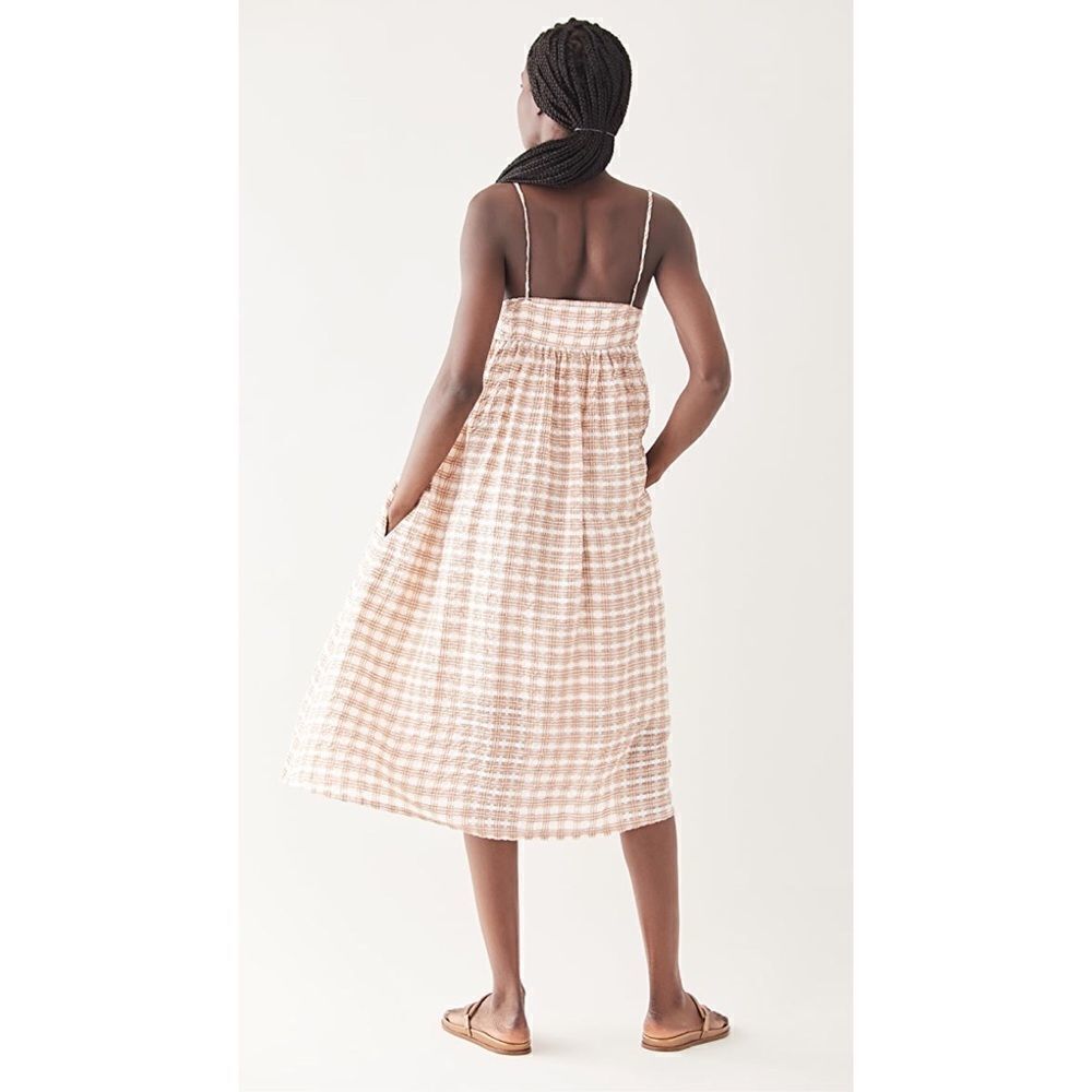 Autumn Adeigbo Hattie Midi Dress - Plaid Size US2 - Picture 4 of 12